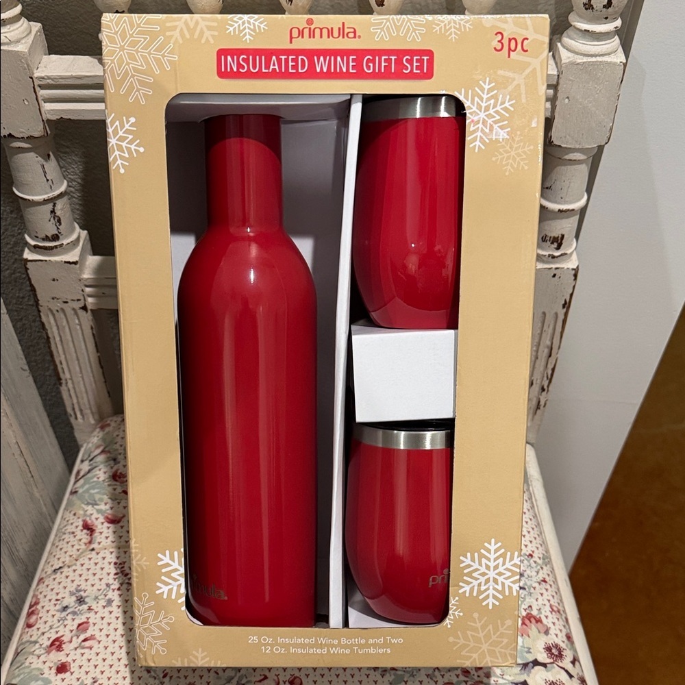 Primula Red Insulated Wine Set